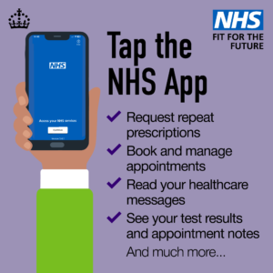 Click her to access your medical record using the NHS App